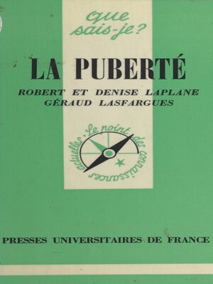 cover image of La puberté